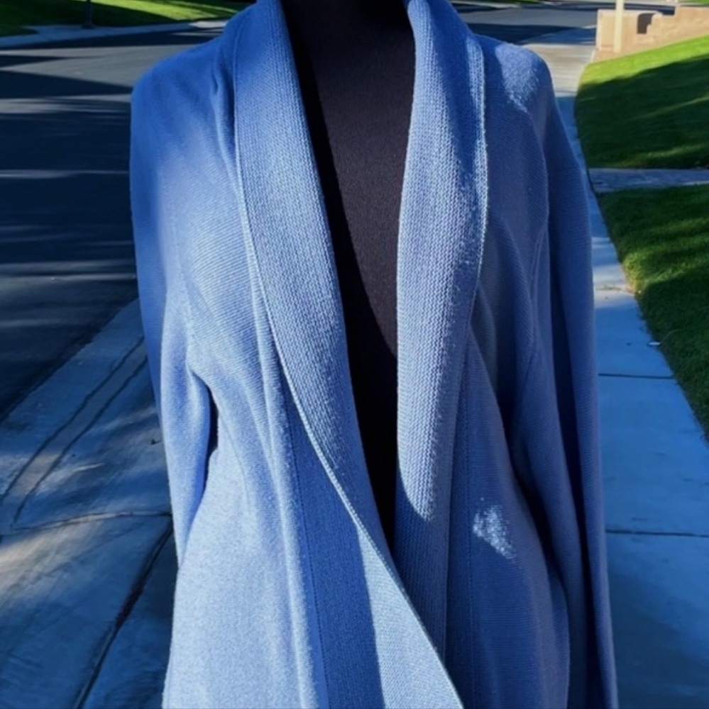 Knit long sleeve open sweater